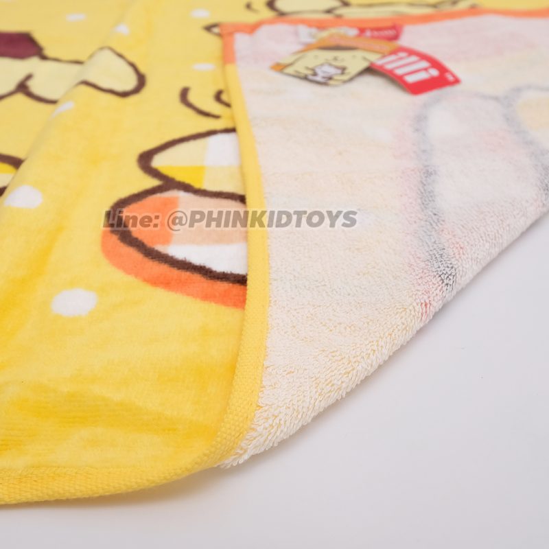 ผ้าขนหนูผืนเล็ก ผ้าเช็ดผม ผ้าเช็ดหน้า ลายปอมปอมปูริน Pompompurin 16x32นิ้ว