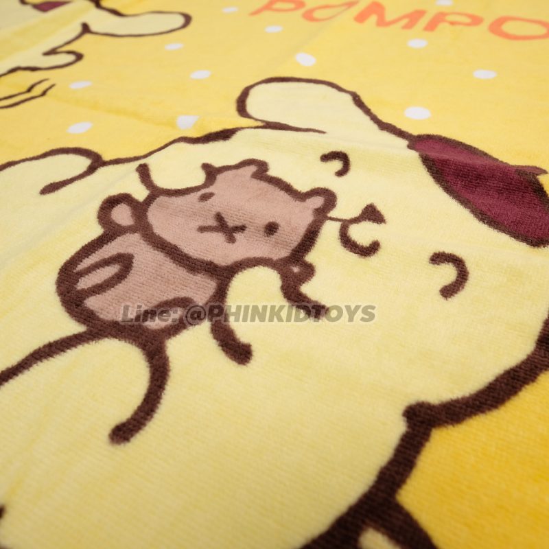 ผ้าขนหนูผืนเล็ก ผ้าเช็ดผม ผ้าเช็ดหน้า ลายปอมปอมปูริน Pompompurin 16x32นิ้ว