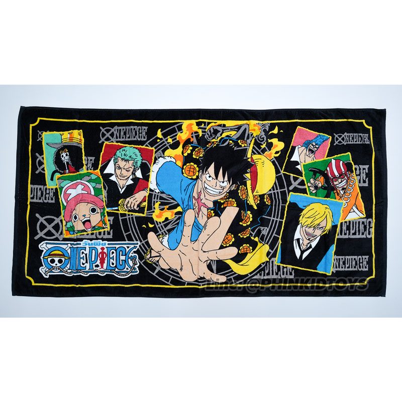 ผ้าขนหนู-ผ้าเช็ดผม-ลายวันพีซ-Onpiece-30x60-สีดำ-ลาย02