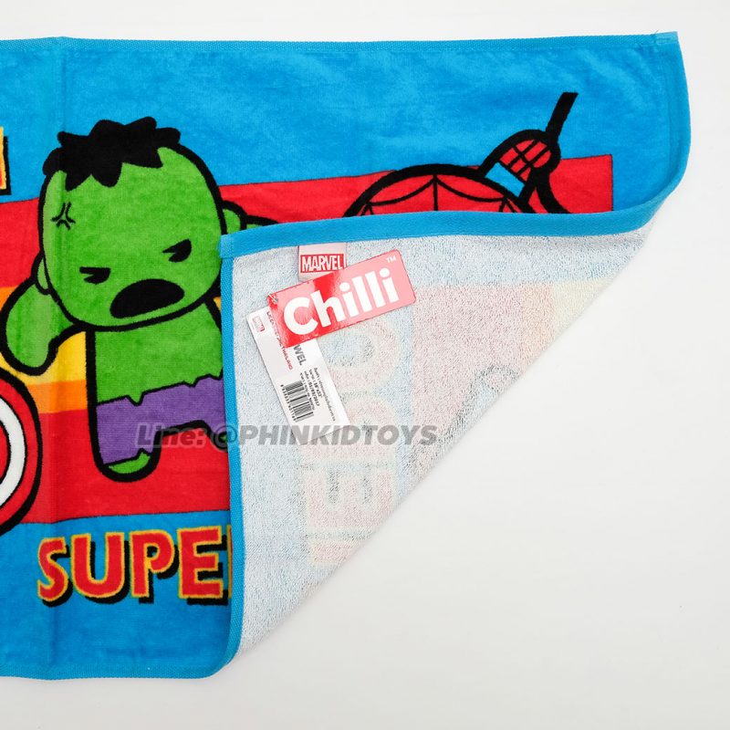 ผ้าขนหนู-ผ้าเช็ดตัวลายซุปเปอร์ฮีโร่มาเวล-Superhero-Marvel-16x32นิ้ว-ลาย01-สีฟ้า
