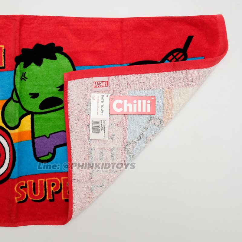 ผ้าขนหนู-ผ้าเช็ดตัวลายซุปเปอร์ฮีโร่มาเวล-Superhero-Marvel-16x32นิ้ว-ลาย01-สีแดง