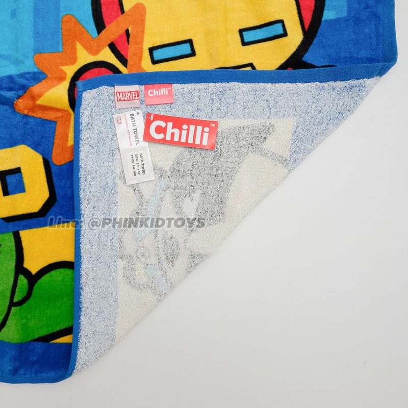 ผ้าขนหนู-ผ้าเช็ดตัวลายซุปเปอร์ฮีโร่มาเวล-Superhero-Marvel-27x54นิ้ว-ลาย02-สีน้ำเงิน