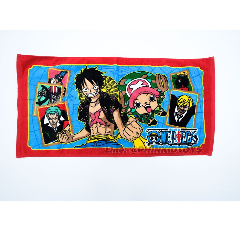 ผ้าขนหนู-ผ้าเช็ดตัวลายวันพีช-One-piece-16x32-นิ้ว-สีแดง-ลาย01