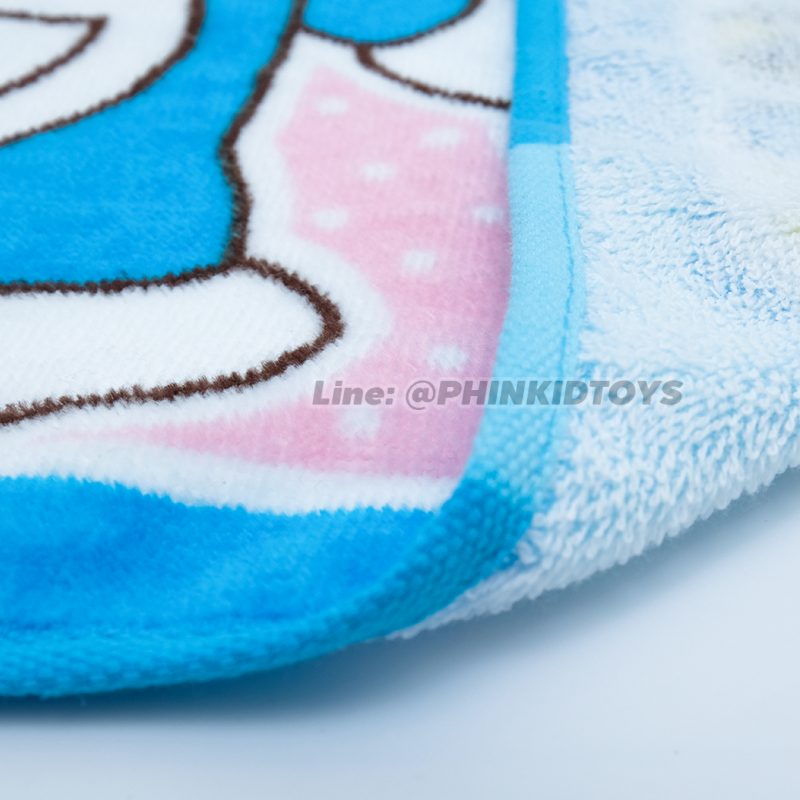 ผ้าขนหนู ผ้าเช็ดตัวลายโดเรมอน Doraemon 16x32 นิ้ว สีฟ้า ลาย04-01