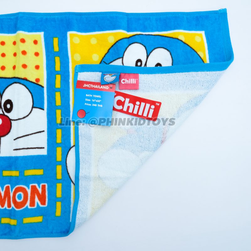 ผ้าขนหนู-ผ้าเช็ดตัวลายโดเรมอน-Doraemon-16x32-นิ้ว-สีฟ้า-ลาย05