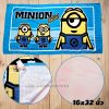 ผ้าขนหนูผืนเล็กมินเนี่ยน minion สีเหลือง-1