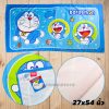 ผ้าขนหนู ผ้าเช็ดตัวผืนใหญ่ โดราเอมอน Doraemon 27x54 สีฟ้า-ลาย02