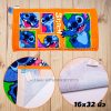 ผ้าขนหนูลายสติซ stitch สีส้ม 26x52 นิ้ว-02
