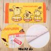 ผ้าขนหนูผืนเล็ก ผ้าเช็ดผม ผ้าเช็ดหน้า ลายปอมปอมปูริน Pompompurin 16x32นิ้ว