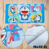 ผ้าขนหนู ผ้าเช็ดตัวลายโดเรมอน Doraemon 16x32 นิ้ว สีฟ้า ลาย04-01
